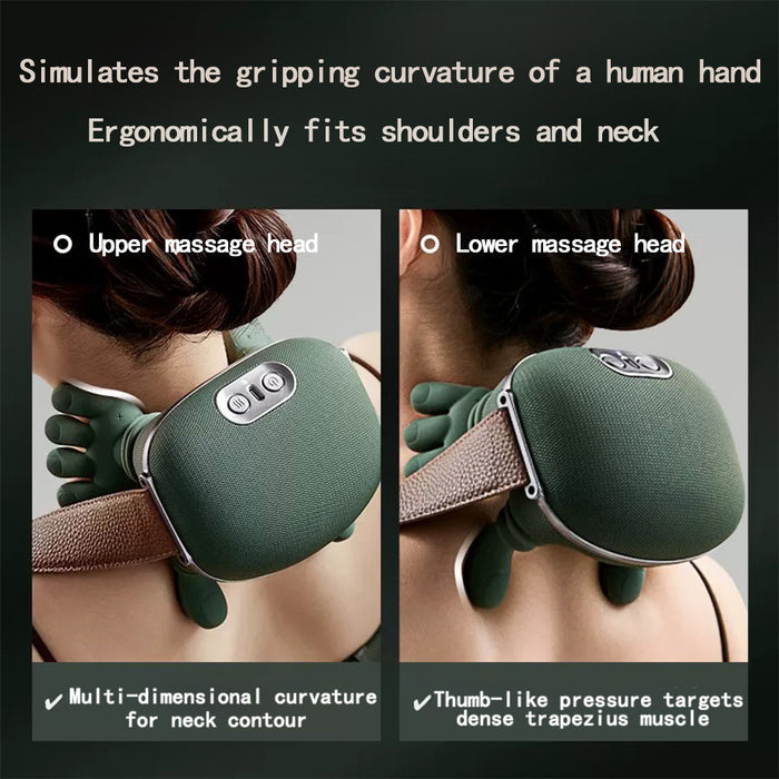 Portable Electric Neck & Back Massager – Deep Tissue Relaxation Device