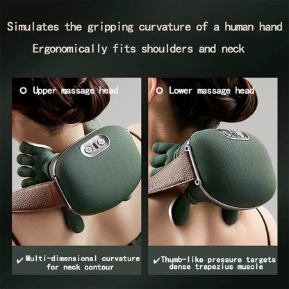 Portable Electric Neck & Back Massager – Deep Tissue Relaxation Device